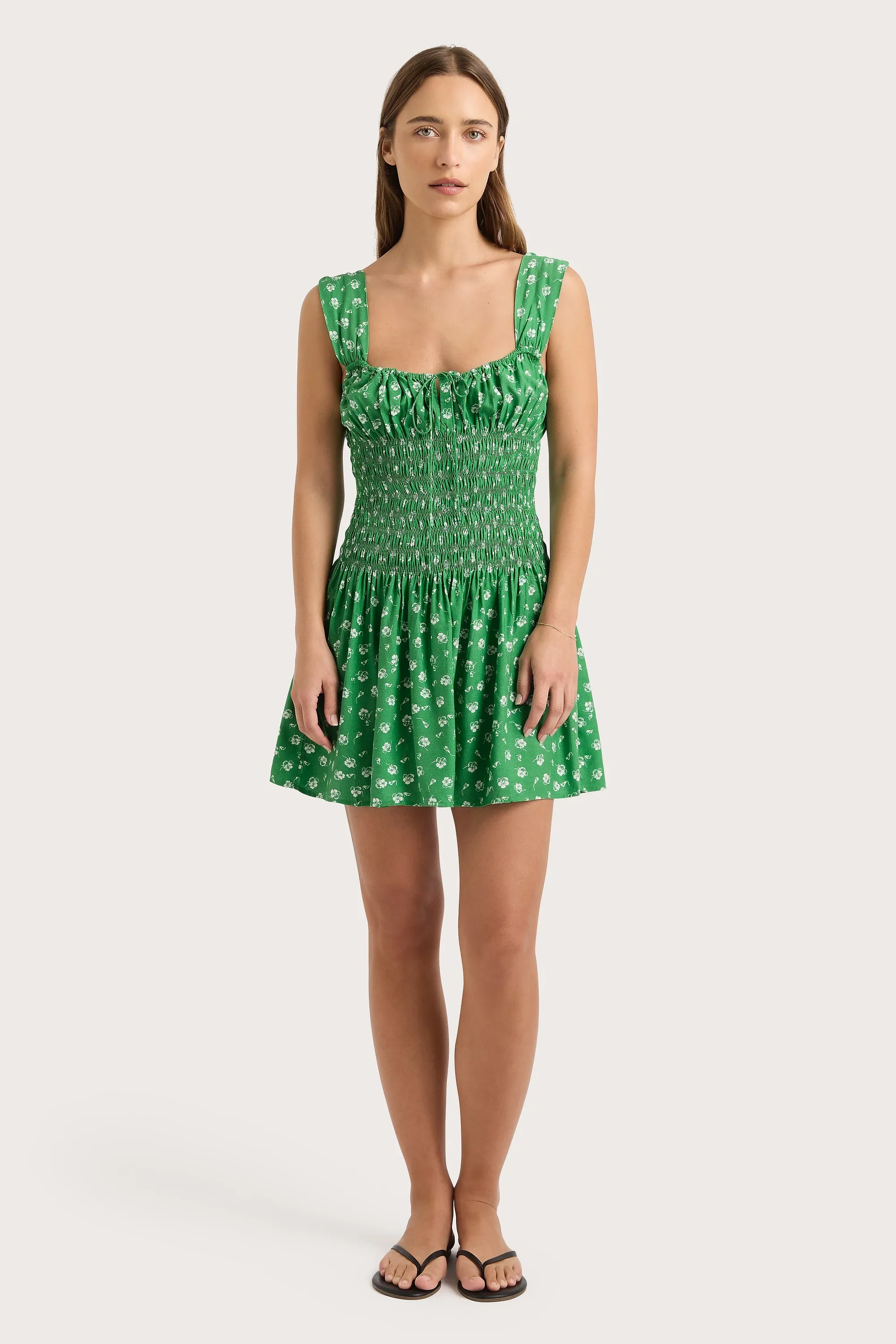Faithfull - Yerres Mini Dress Green - Final Sale - Image 4
