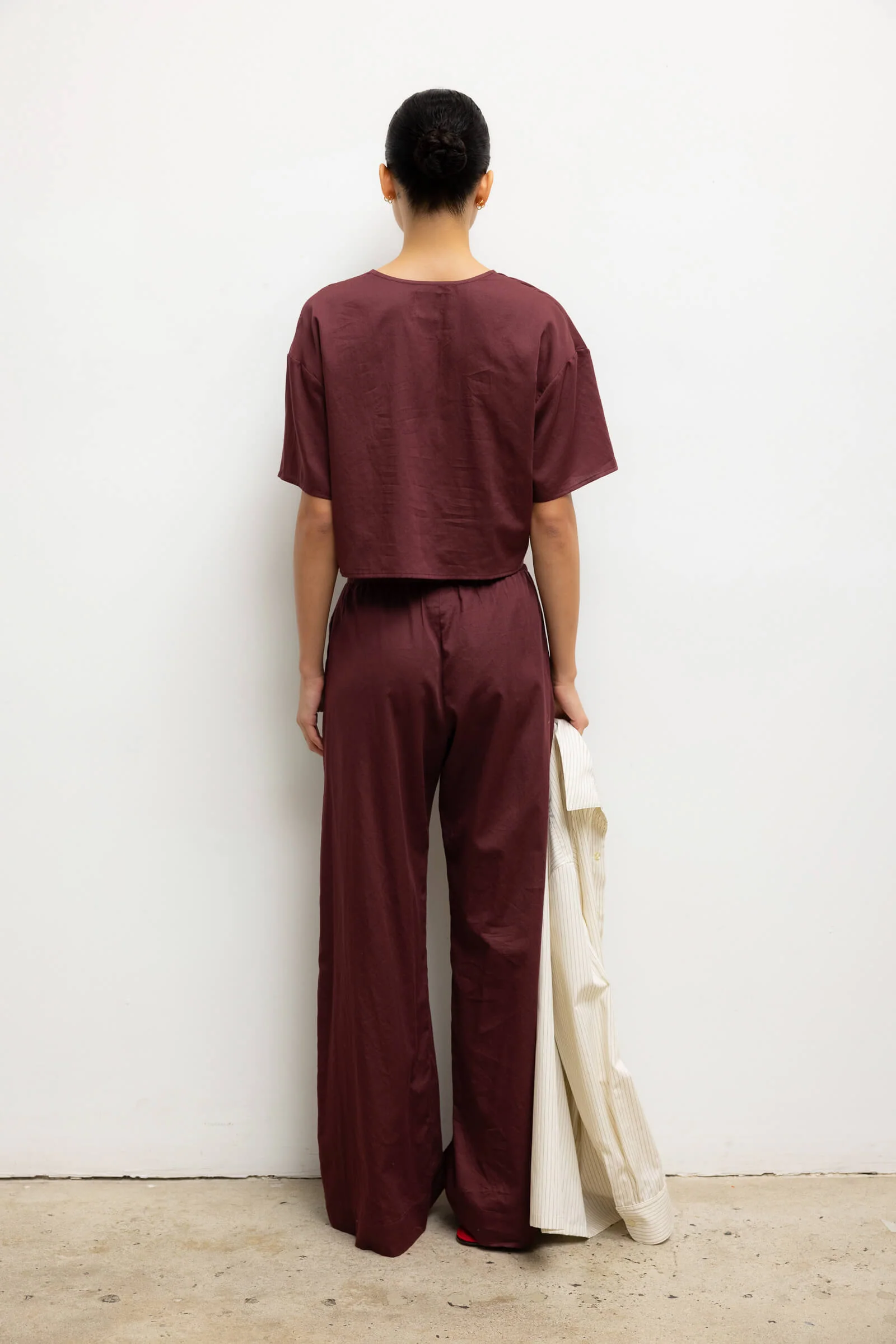 Leset - Yoko Short Sleeve Tie Top - Image 7
