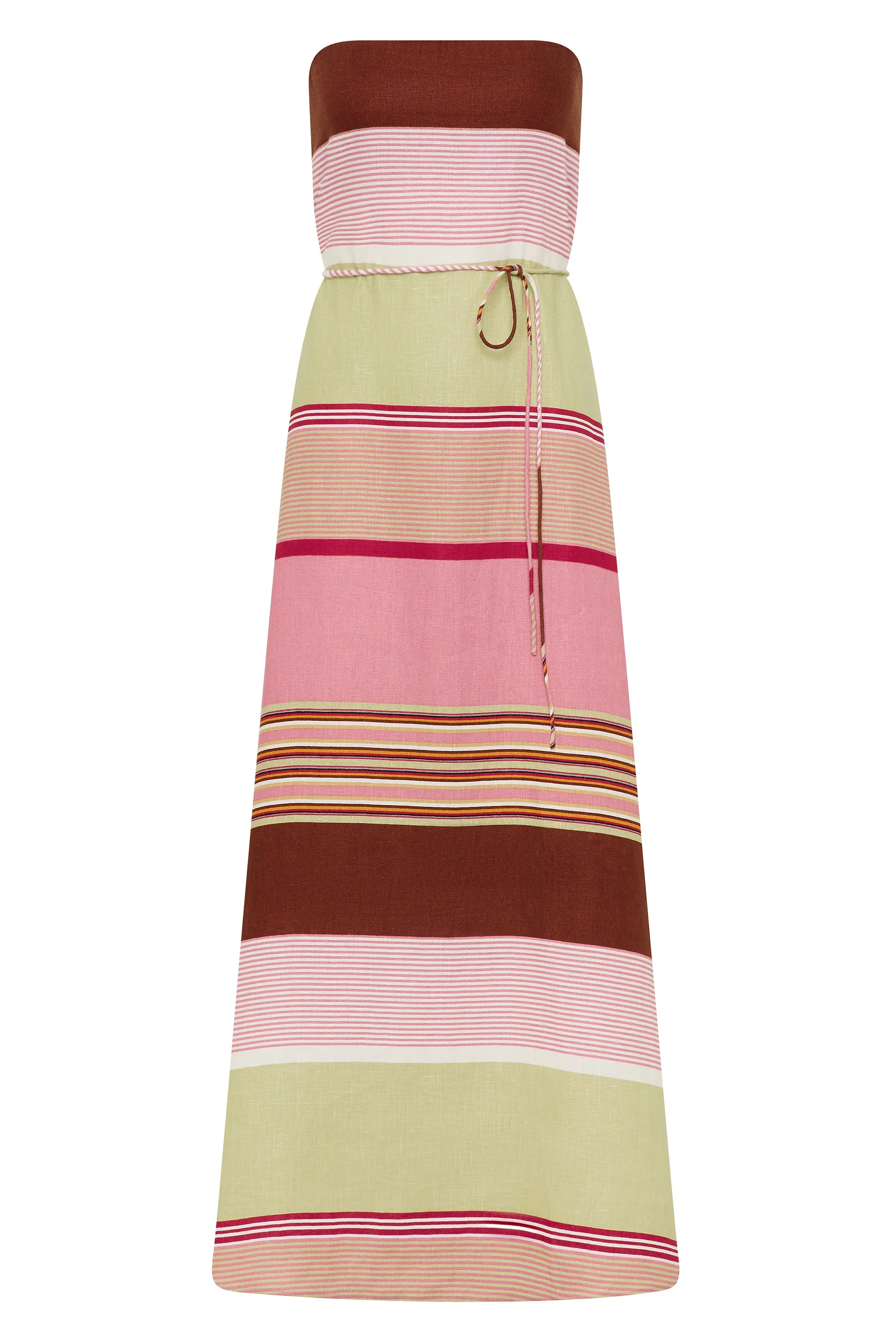 Faithfull - Yolina Maxi Dress Barragan Stripe Dusty Mauve - Image 9